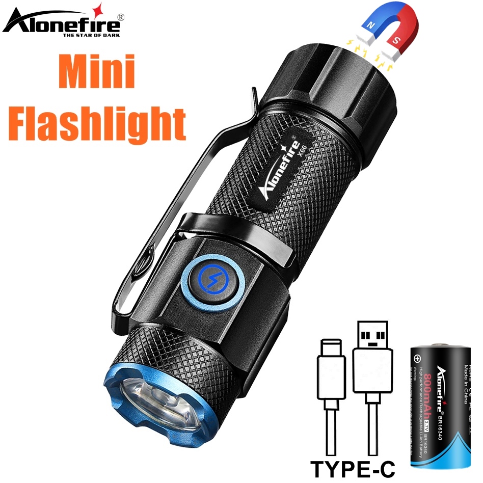 Outdoor Adventure With No Backpack - 6500K 미니 손전등 고휘도 P50 LED