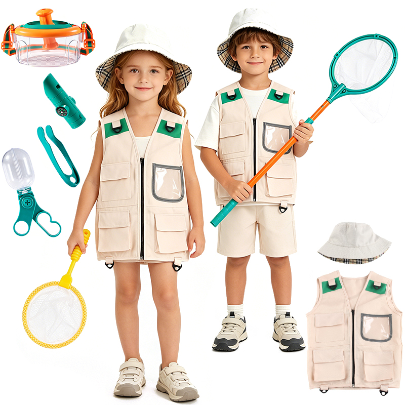 Outdoor Adventure Activities For Kids - 익스플로러 어드벤처 키트 야외 조끼 및