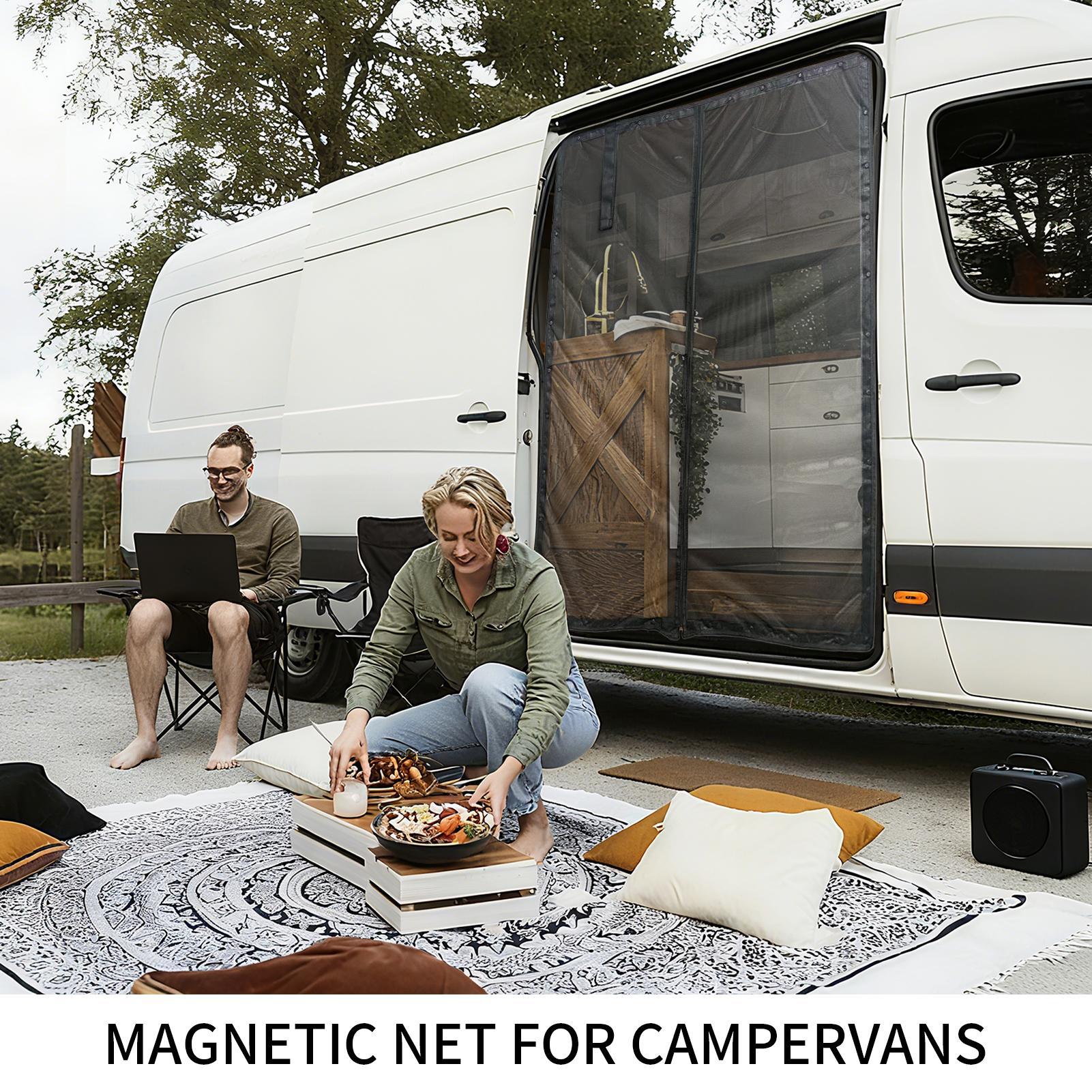 Outdoor Adventure Rv - 밴 도어 스크린 자외선 차단 네트