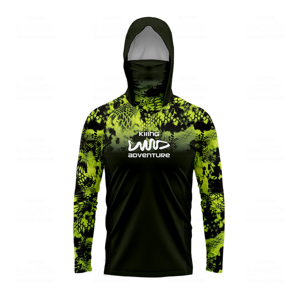Outdoor Adventure Outfit - 키잉 어드벤처 스네이크 패턴 카모플라주 후드