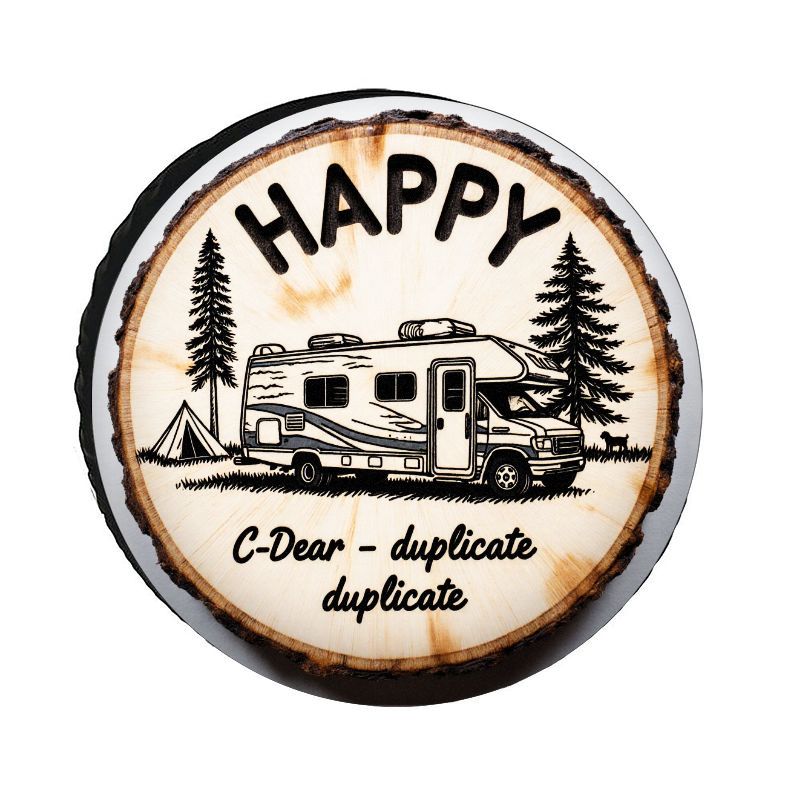 Outdoor Adventure Rv - HAPPY RV 캠핑 테마 폴리에스테르 타이어