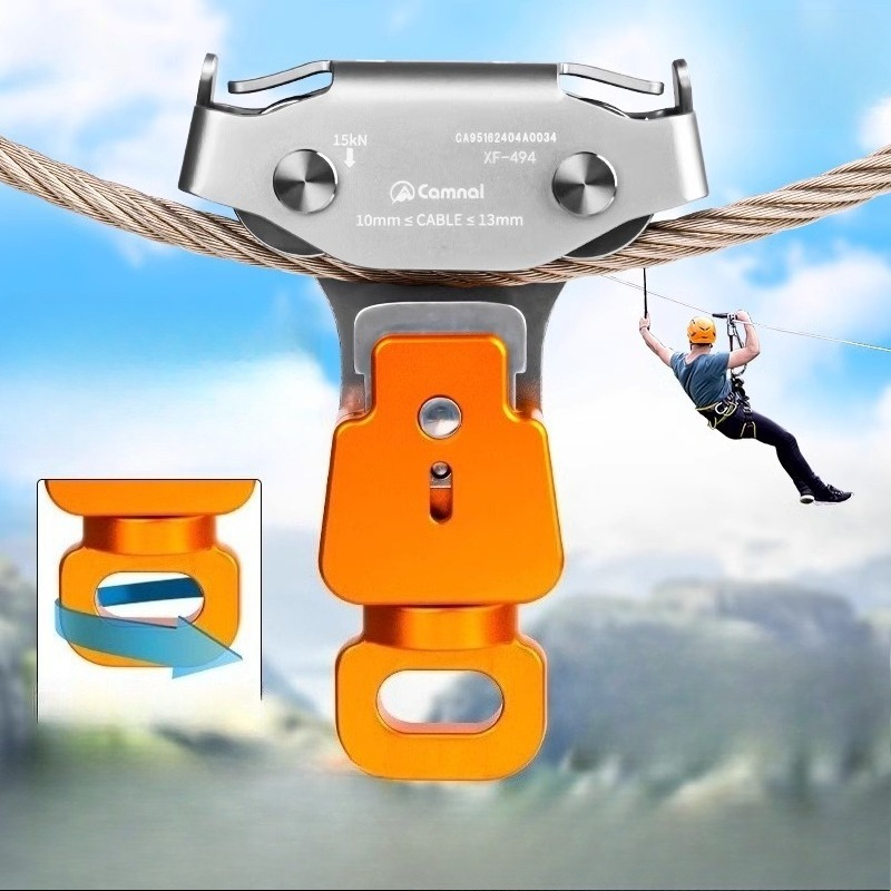 Adventure Outdoor Equipment - 야외용 강철 케이블 지퍼라인 풀리, 정글