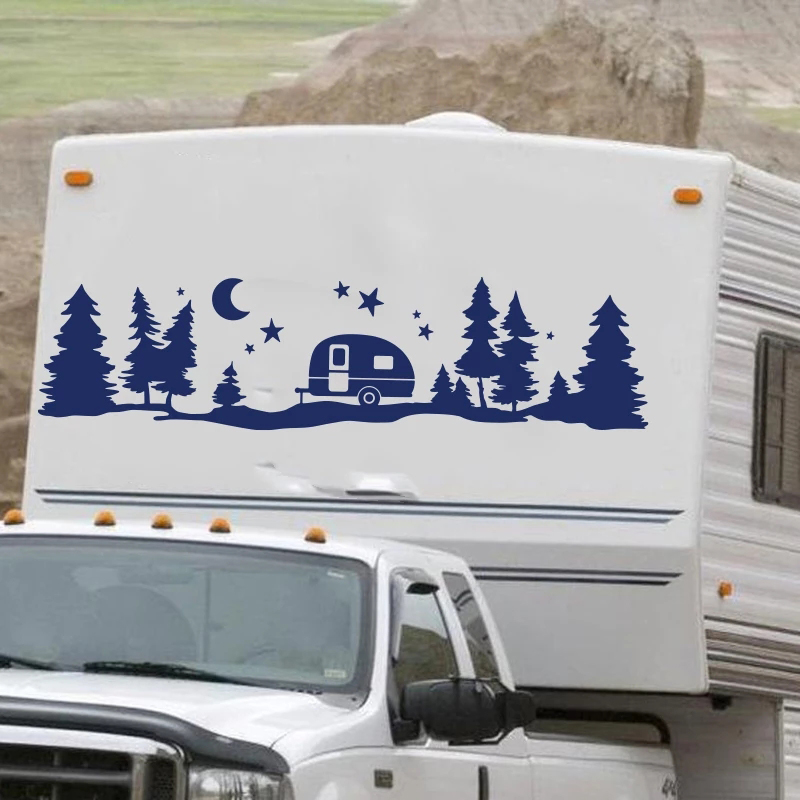 Outdoor Adventure Rv - RV 장식 산, 캠핑 RV, 나무