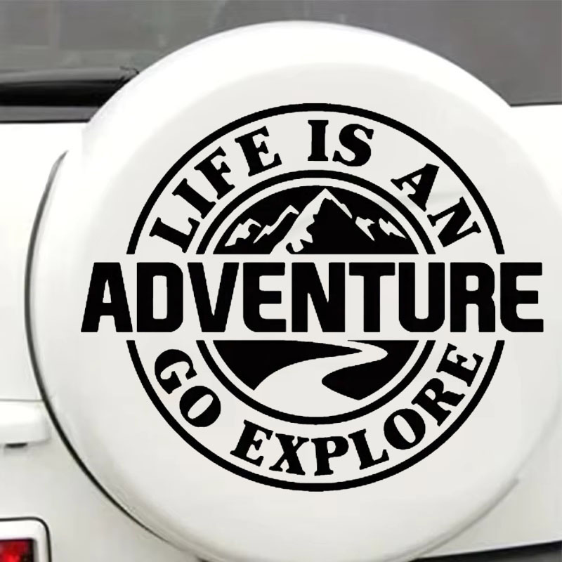 Outdoor Adventure Rv - 인생은 모험입니다 야외 스티커 마운틴 서클