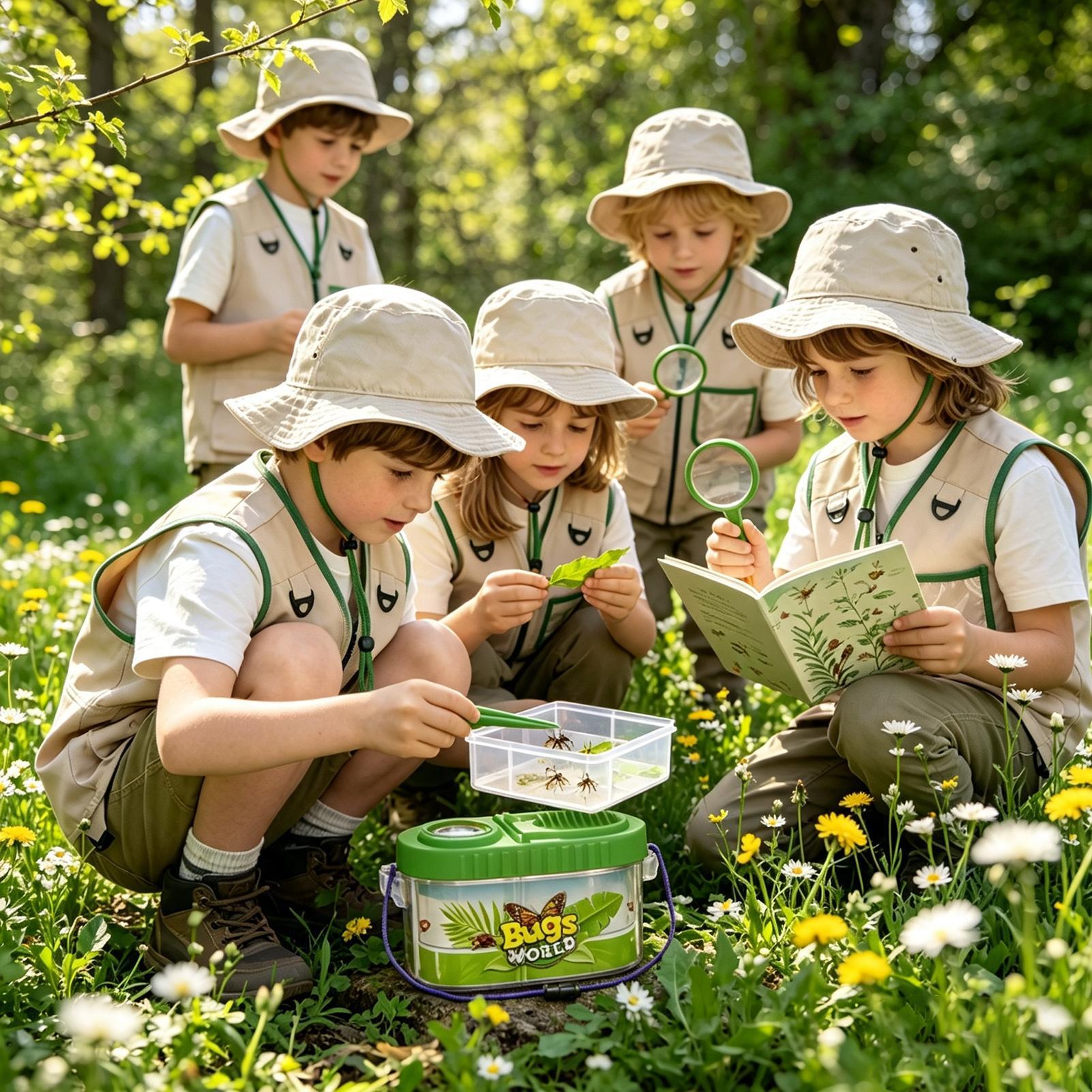 모자가 포함된 어린이 모험 키트 경량 통기성 교육용 장 - Outdoor Adventure Activities For Kids 리뷰 및 가격