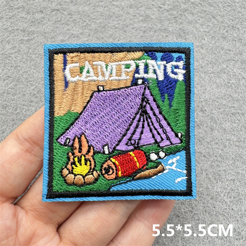 야외 모험 의류에 대한 수 놓은 패치 배낭 스티커 바느 - Outdoor Adventure Show 리뷰 및 가격