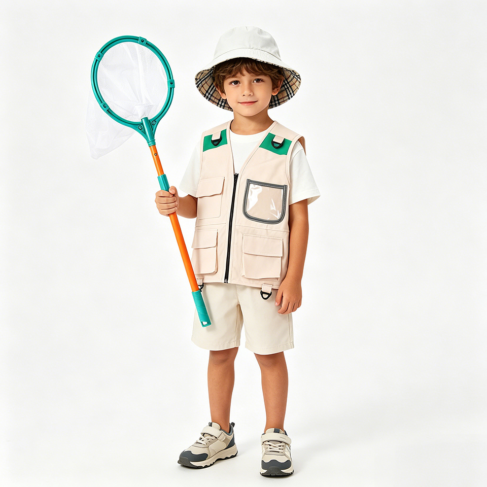 익스플로러 어드벤처 키트 야외 조끼 및 모자 아동복 자 - Outdoor Adventure Activities For Kids 리뷰 및 가격