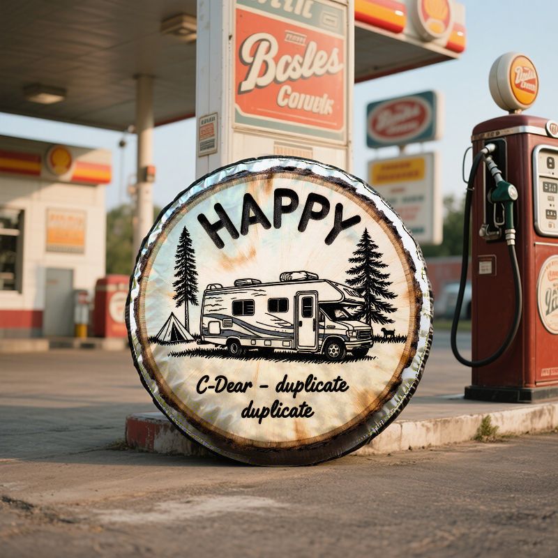 HAPPY RV 캠핑 테마 폴리에스테르 타이어 커버,  - Outdoor Adventure Rv 리뷰 및 가격