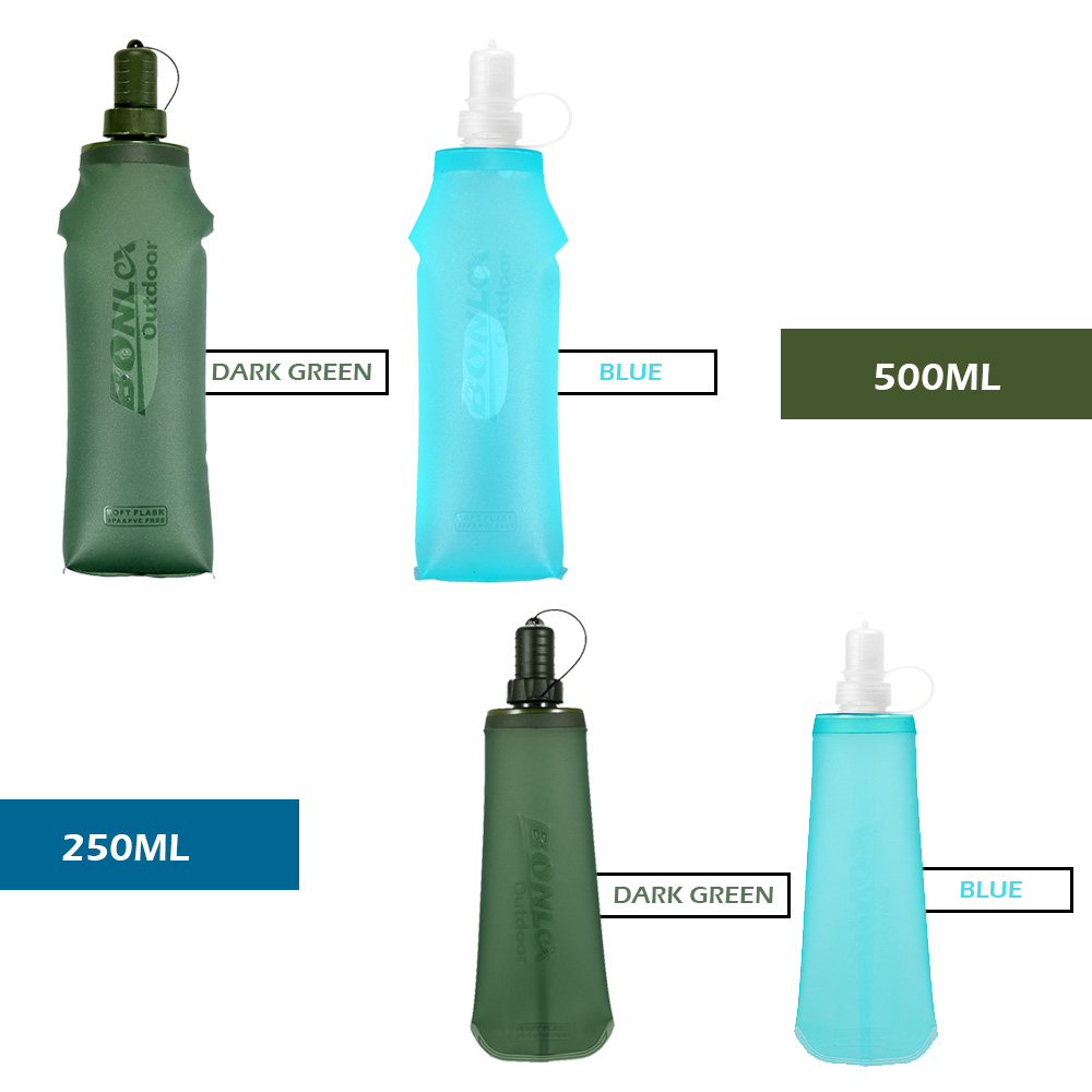 250ml 500ml 접이식 물주머니 하이킹, 자전거  - Outdoor Adventure Kit 리뷰 및 가격