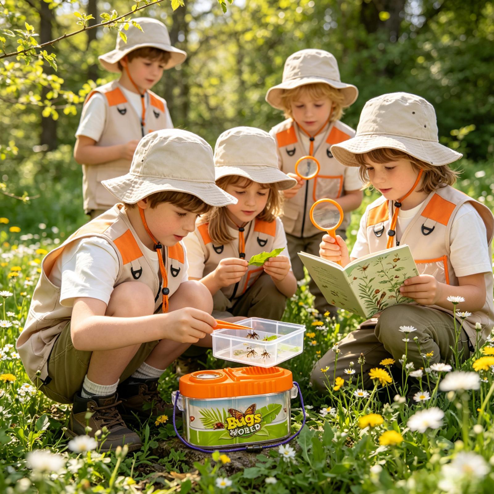 어린이 모험 키트 (확대경 모자 포함) 가벼운 과학 키 - Outdoor Adventure Activities For Kids 리뷰 및 가격