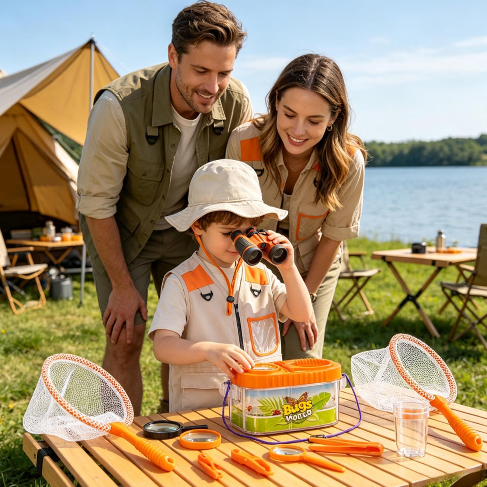 어린이 모험 키트 (확대경 모자 포함) 가벼운 과학 키 - Outdoor Adventure Activities For Kids 리뷰 및 가격