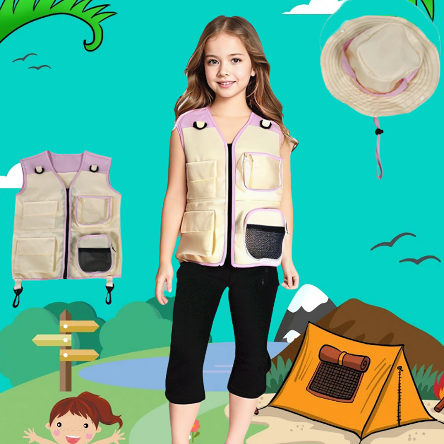 어린이 탐험가 조끼 모자, 세트 야외 모험 옷, 다중  - Outdoor Adventure Outfit 리뷰 및 가격