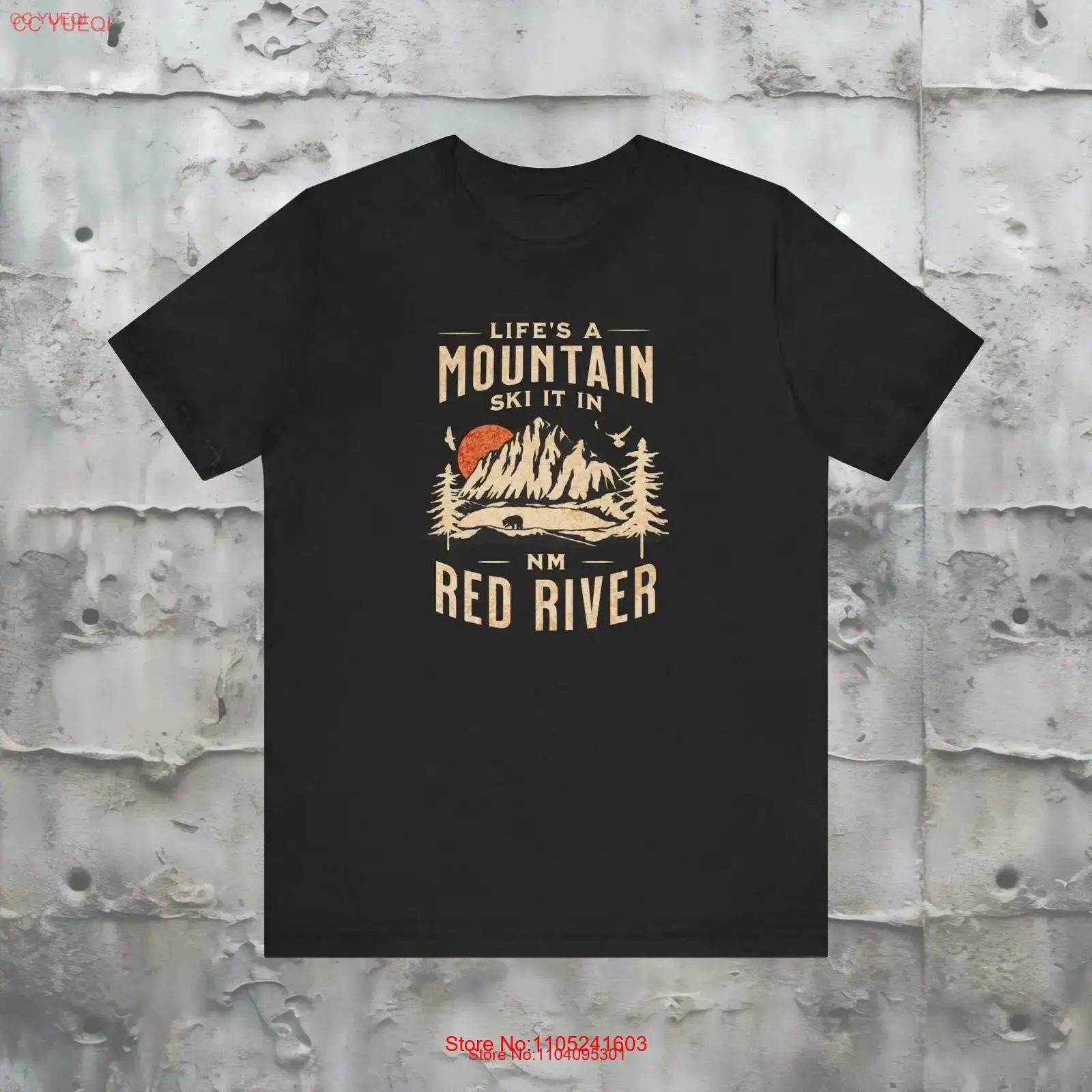 마운틴 스키 티셔츠 레드 리버 NM 스키 리조트 선물  - Outdoor Adventure Resorts 리뷰 및 가격