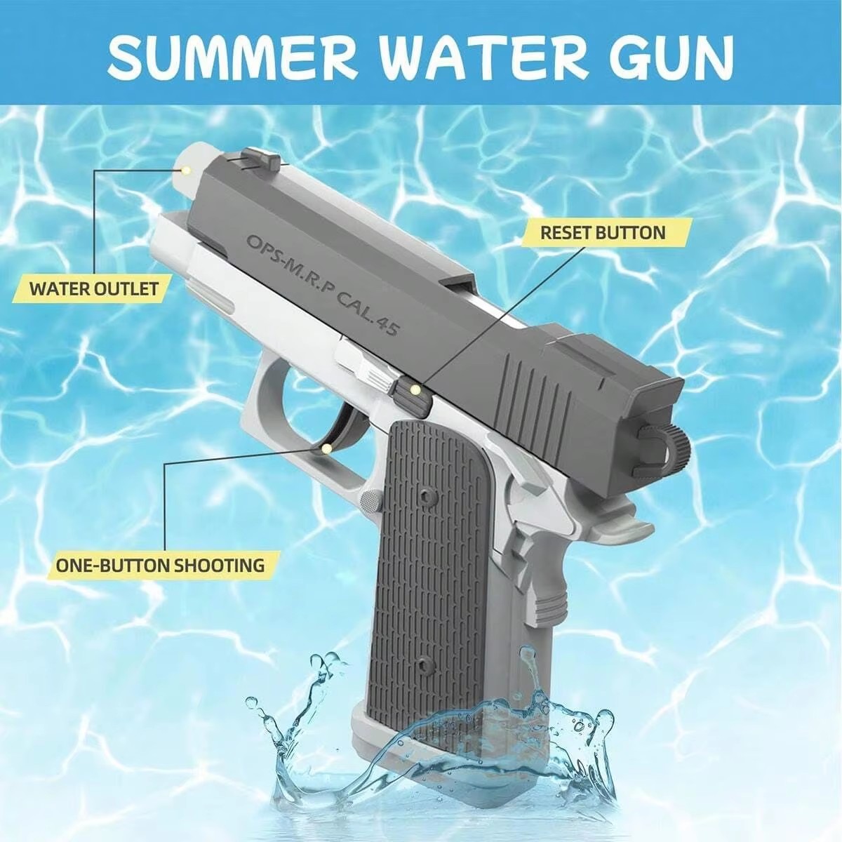 M1911 여름 물총 장난감, 물총, 수영장 해변 슈팅 - Outdoor Adventure Games 리뷰 및 가격